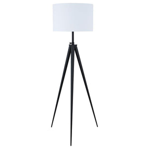 CoasterEveryday - Harrington - Tripod Legs Floor Lamp - White And Black - 5th Avenue Furniture