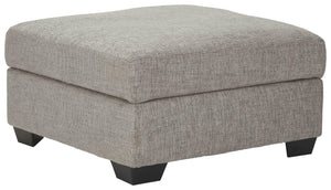 Ashley Furniture - Megginson - Storm - Ottoman With Storage - 5th Avenue Furniture