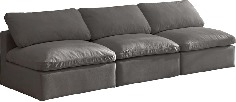 Meridian Furniture - Plush - Modular Armless 3 Seat Sofa - 5th Avenue Furniture