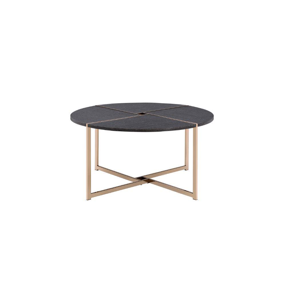 ACME - Bromia - Coffee Table - Black & Champagne - 5th Avenue Furniture