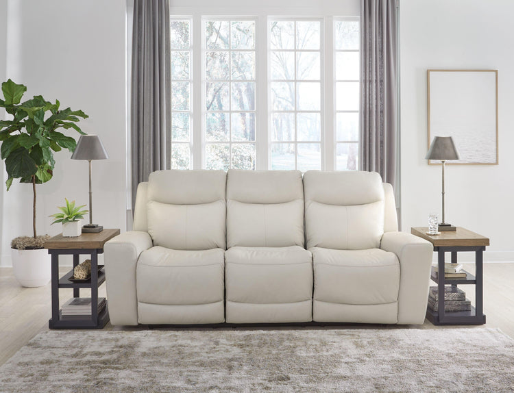 Signature Design by Ashley® - Mindanao - Coconut - 3 Pc. - Power Reclining Sofa, Power Reclining Loveseat With Console, Power Recliner - 5th Avenue Furniture