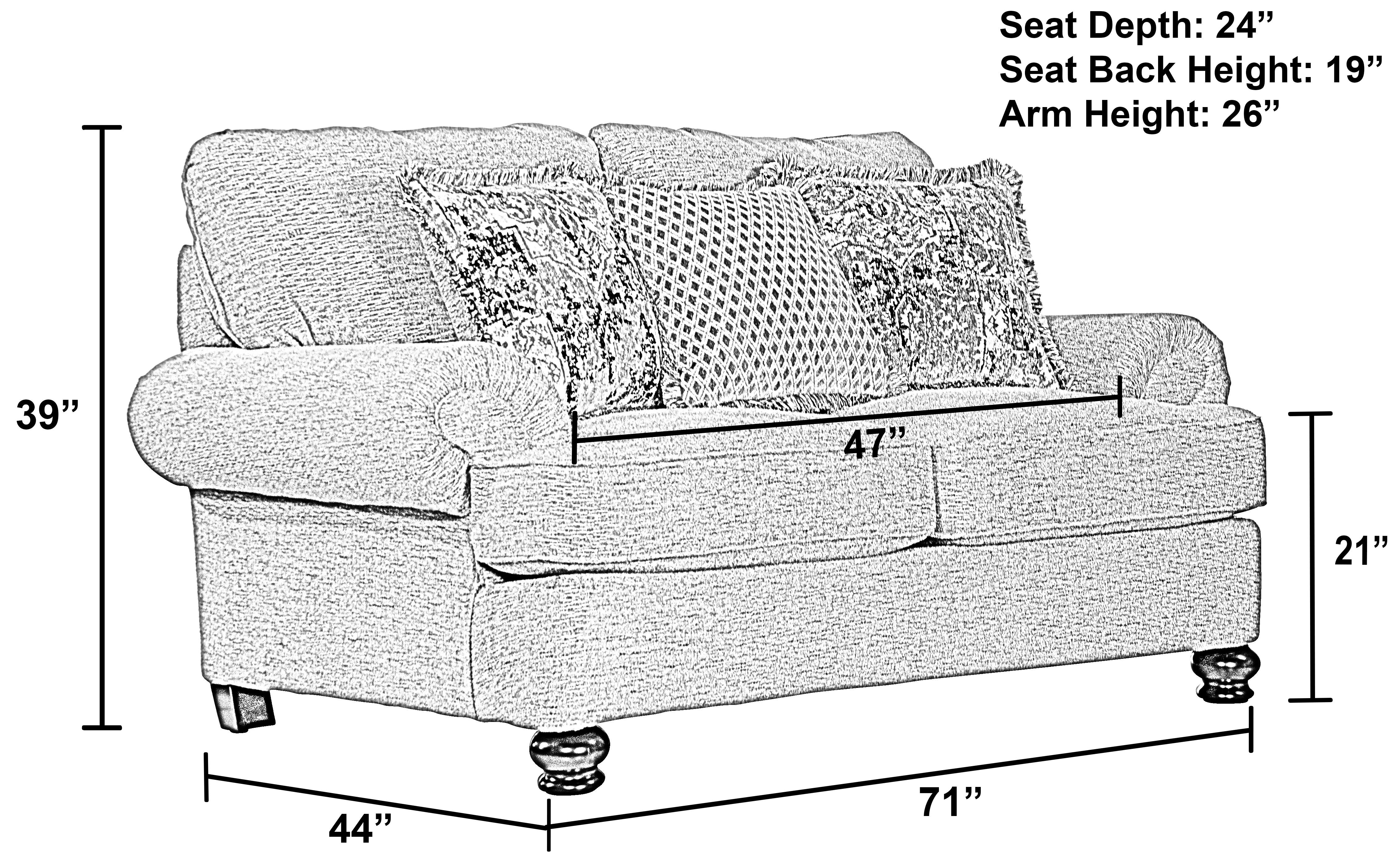 Freemont - Loveseat - Pewter - 5th Avenue Furniture