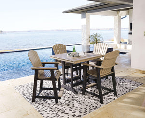 Signature Design by Ashley® - Fairen Trail - Black / Driftwood - 5 Pc. - Counter Dining Set - 5th Avenue Furniture