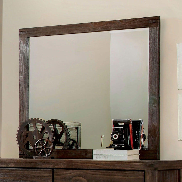 Furniture of America - Rexburg - Mirror - Wire - Brushed Rustic Brown - 5th Avenue Furniture