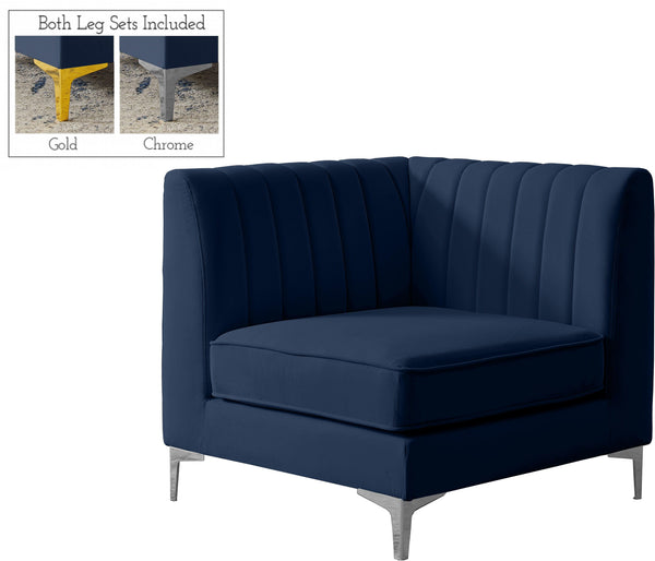 Meridian Furniture - Alina - Corner Chair - 5th Avenue Furniture
