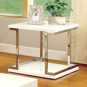 Furniture of America - Meda - End Table - White - 5th Avenue Furniture