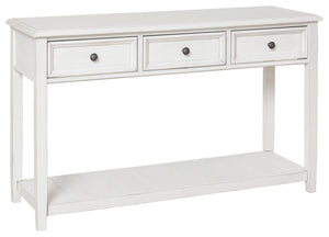 Signature Design by Ashley® - Kanwyn - Whitewash - Sofa Table - 5th Avenue Furniture