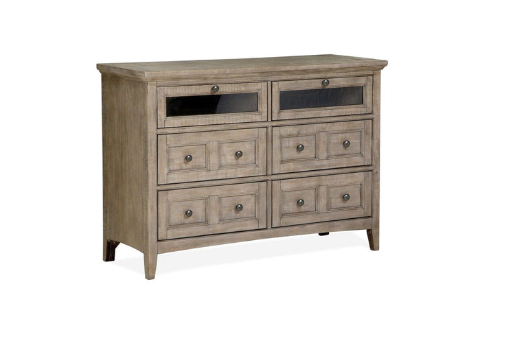 Magnussen Furniture - Paxton Place - Wood Media Chest - Dove Tail Grey - 5th Avenue Furniture