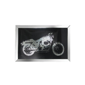 ACME - Nevina - Wall Art - Mirrored & Faux Crystal Bike - 5th Avenue Furniture