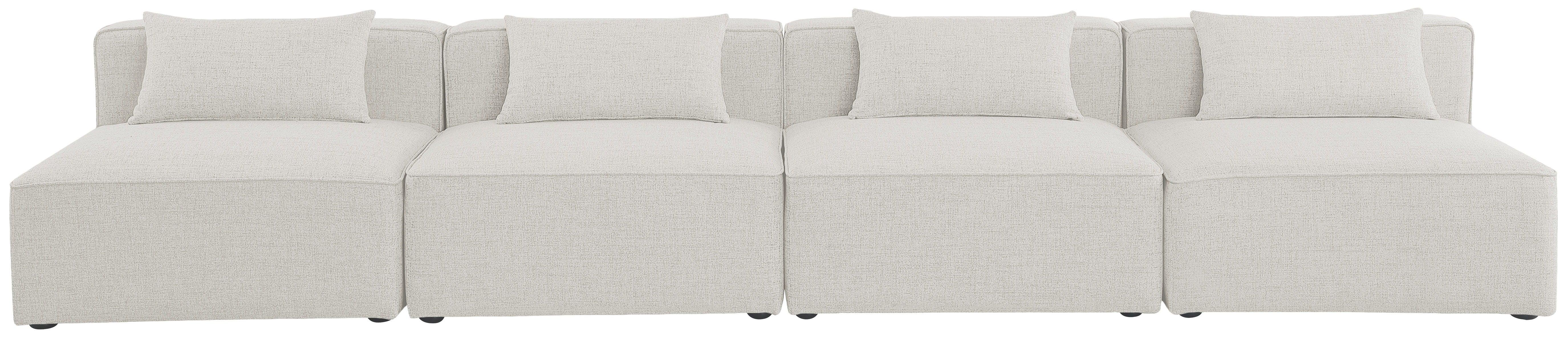 Meridian Furniture - Cube - Modular Sofa Armless 4 Seats - 5th Avenue Furniture