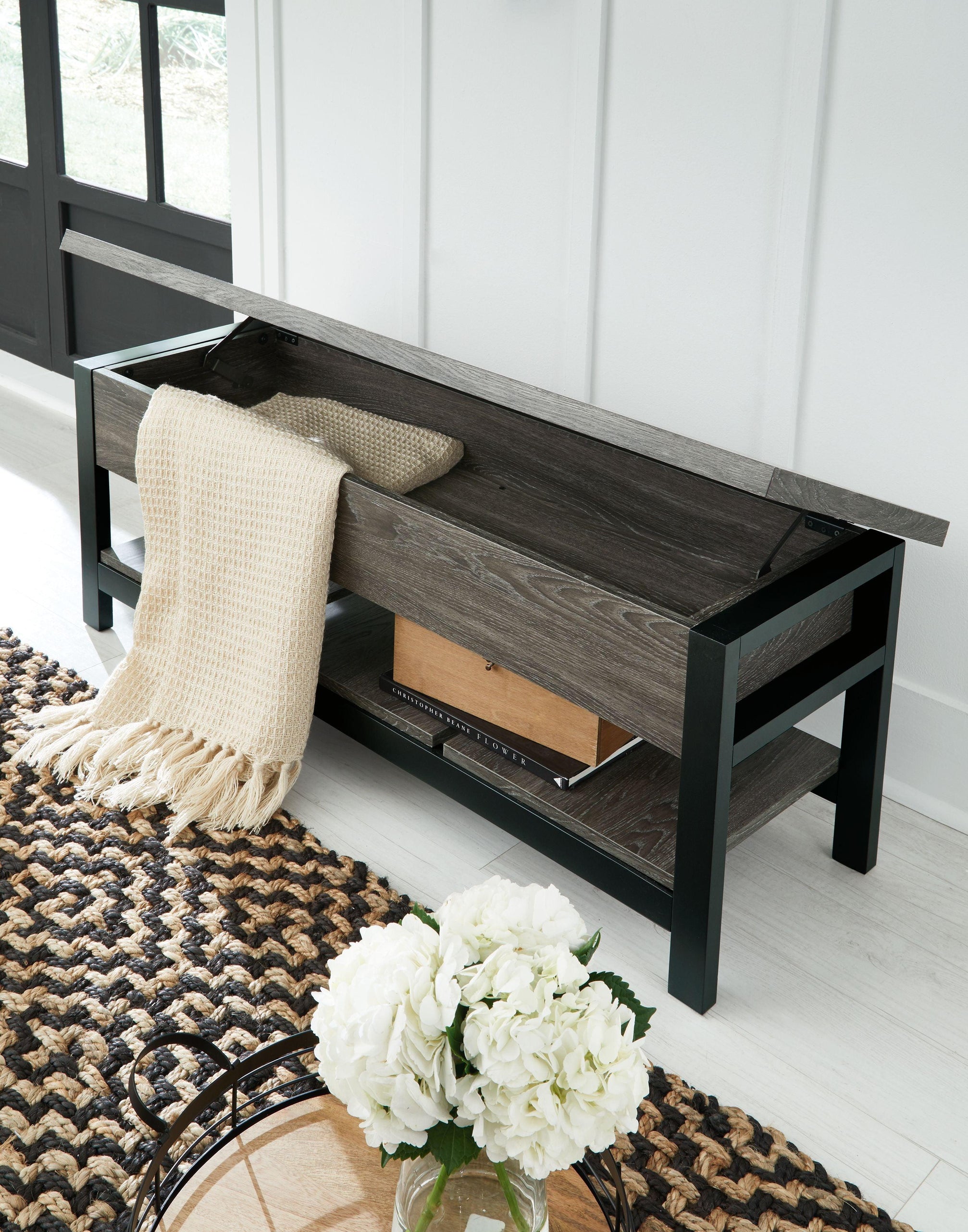 Signature Design by Ashley® - Rhyson - Storage Bench - 5th Avenue Furniture