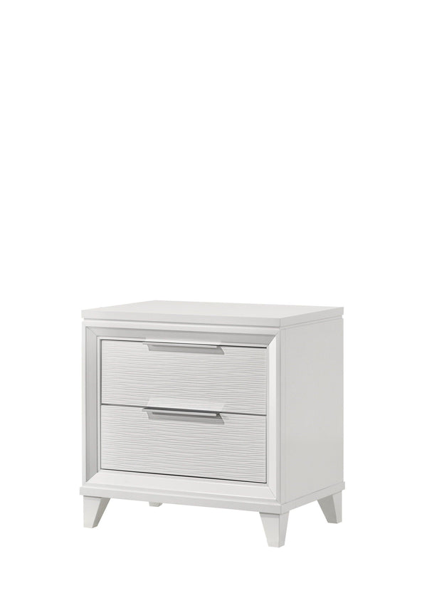 Crown Mark - Cressida - Nightstand - White - 5th Avenue Furniture