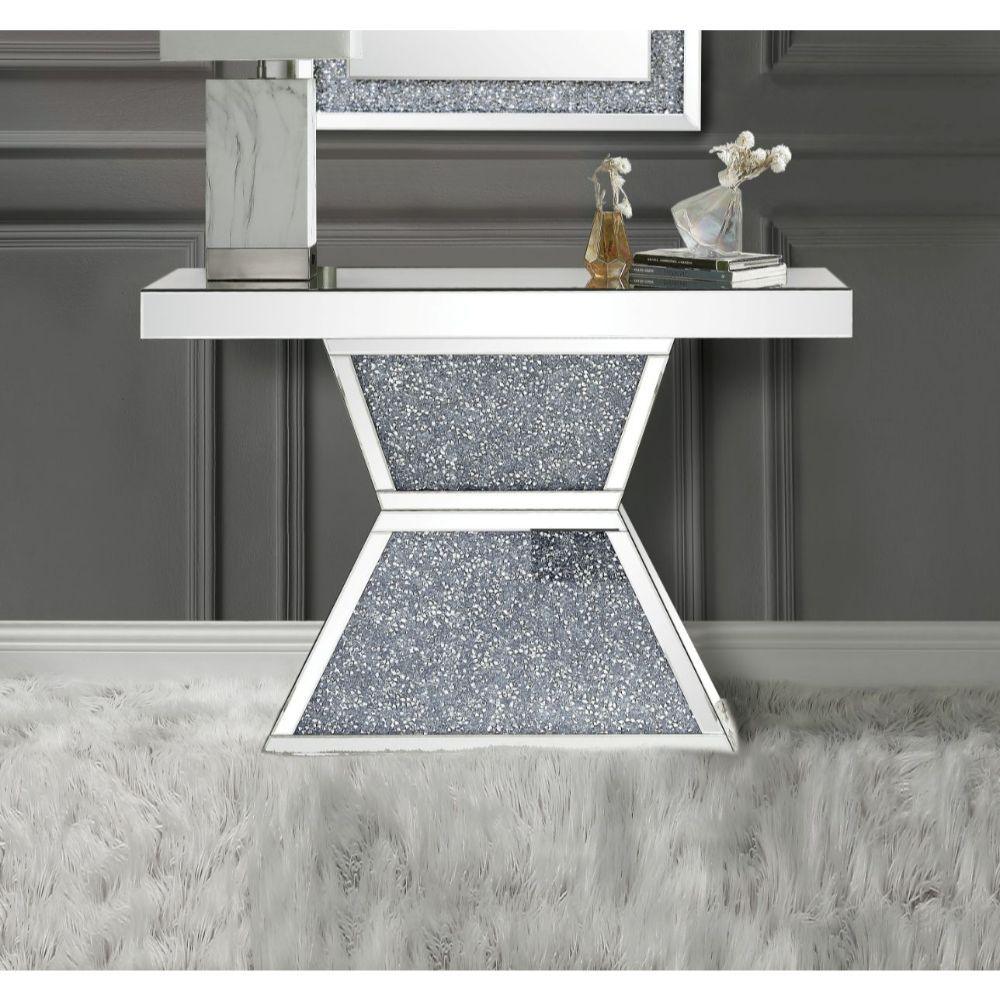 ACME - Noralie - Accent Table - Pearl Silver - 5th Avenue Furniture