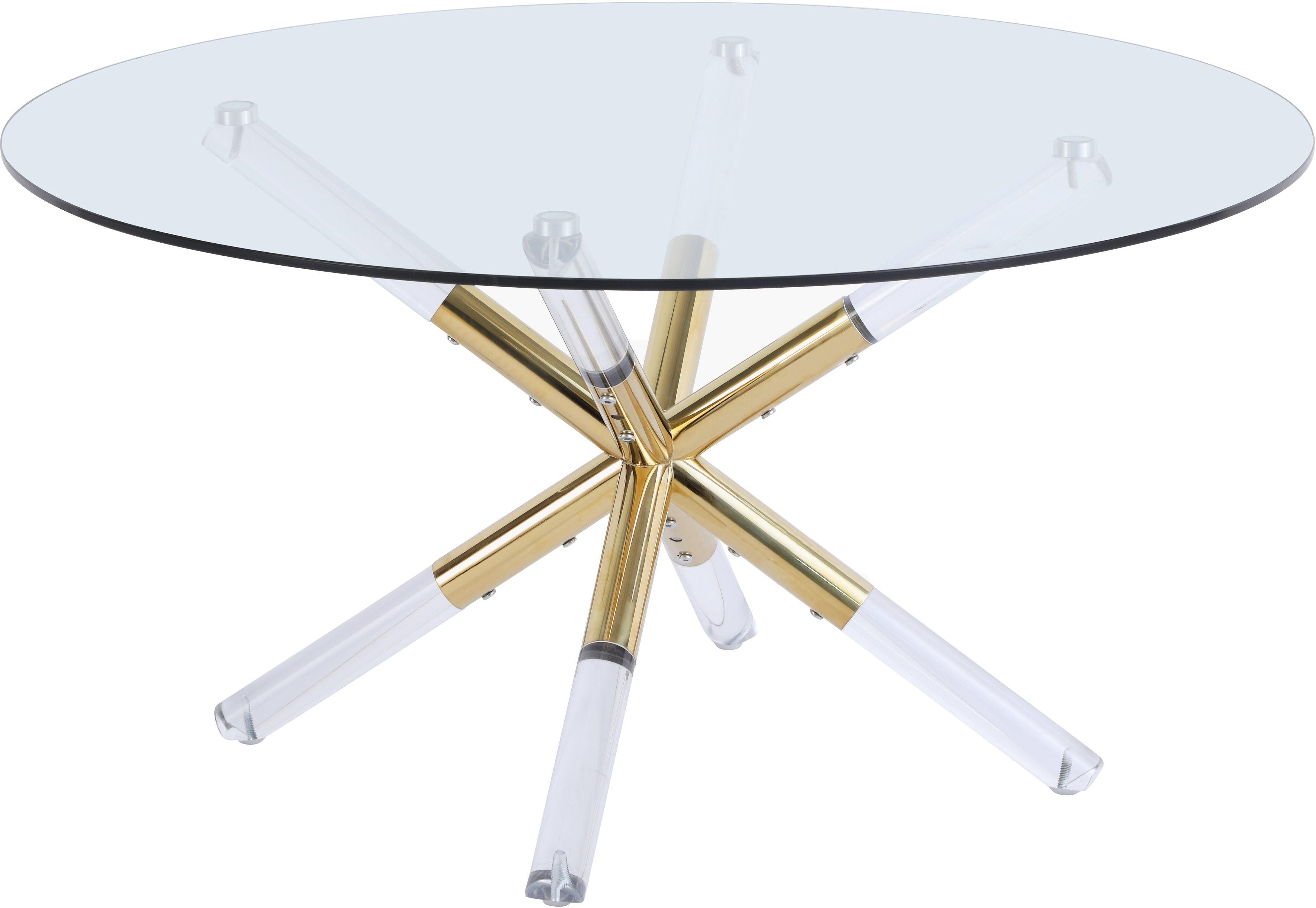 Meridian Furniture - Mercury - Coffee Table - Gold - 5th Avenue Furniture