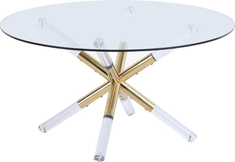 Meridian Furniture - Mercury - Coffee Table - Gold - 5th Avenue Furniture