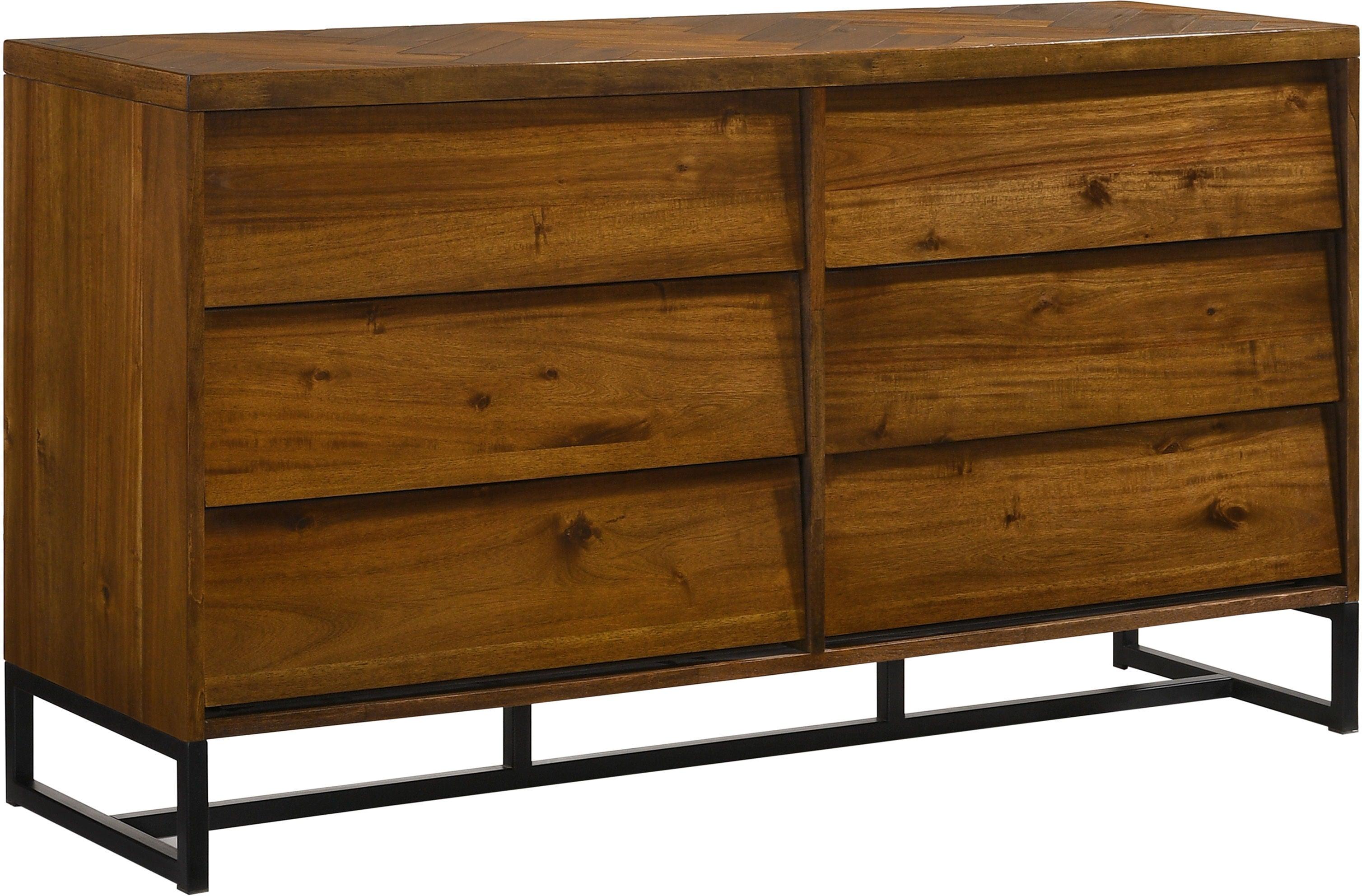 Meridian Furniture - Reed - Dresser - Antique Coffee - 5th Avenue Furniture