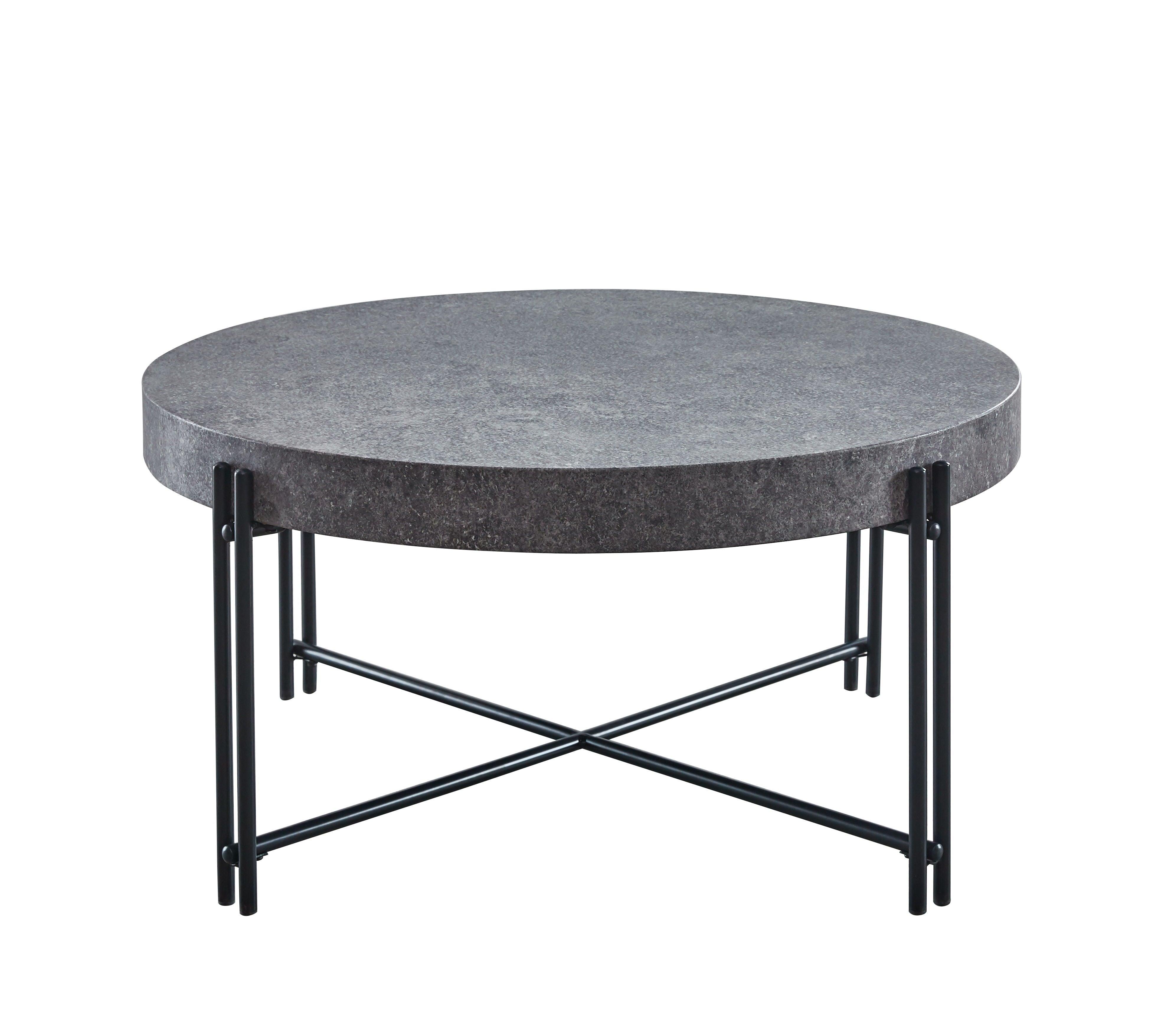 Steve Silver Furniture - Morgan - Round Cocktail Table - Black - 5th Avenue Furniture