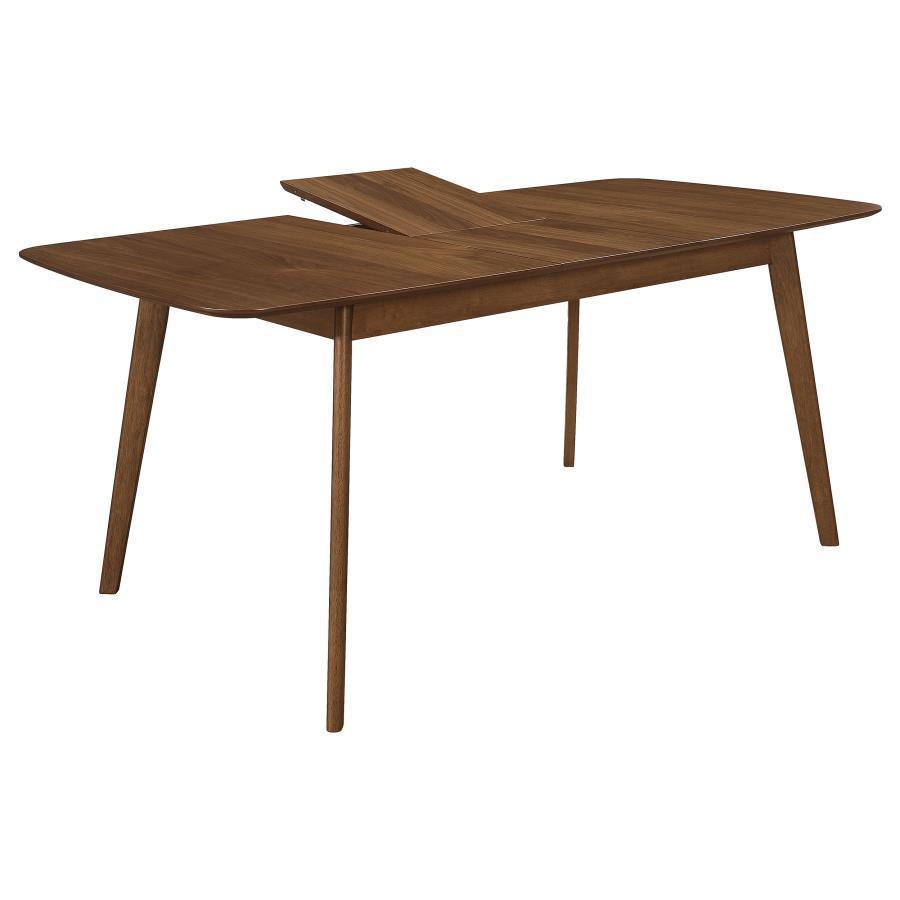 CoasterEveryday - Redbridge - Butterfly Leaf Dining Table - Natural Walnut - 5th Avenue Furniture