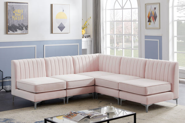 Meridian Furniture - Alina - 5 Pc. Sectional - 5th Avenue Furniture