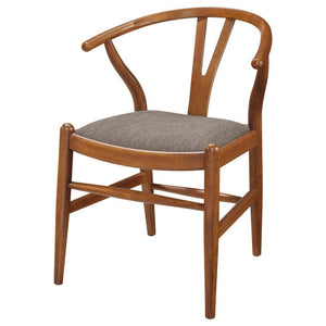 Coaster Fine Furniture - Dinah - Danish Y-Shaped Back Wishbone Dining Side Chair (Set of 2) - Walnut And Brown - 5th Avenue Furniture