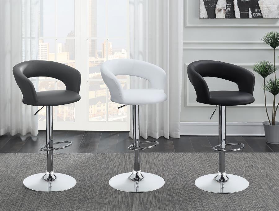 CoasterEveryday - Barraza - Round Back 29″ Adjustable Height Bar Stool - 5th Avenue Furniture