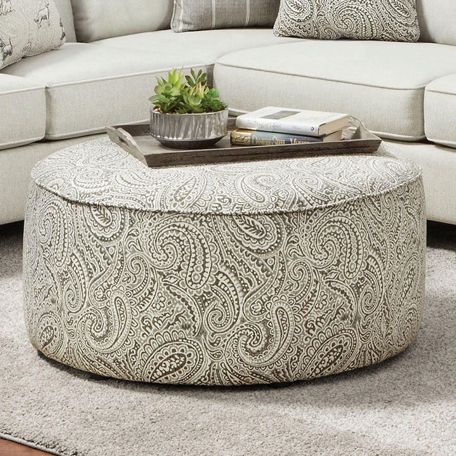 Furniture of America - Pocklington - Ottoman - Paisley Multi - 5th Avenue Furniture