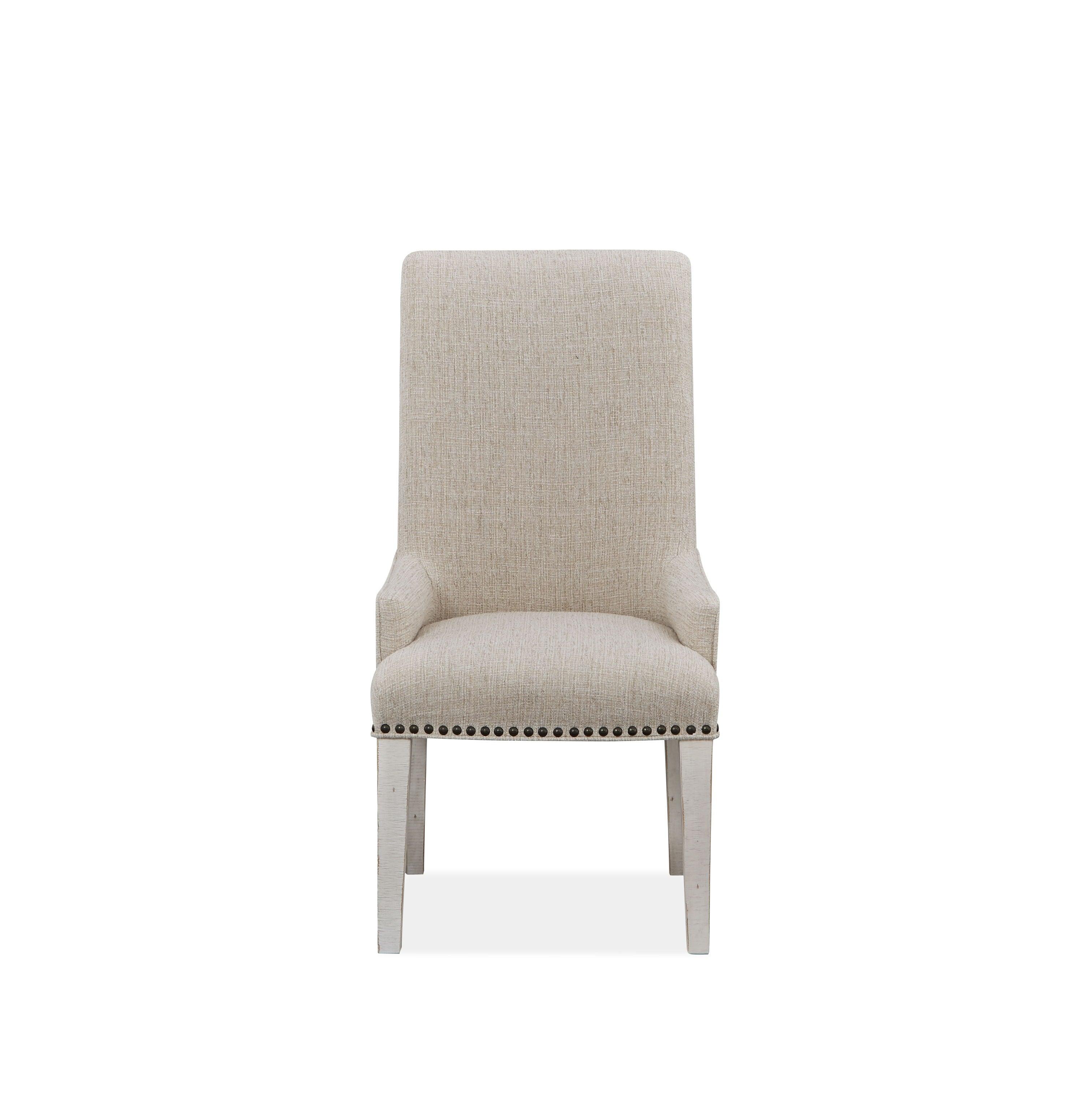 Magnussen Furniture - Bronwyn - Upholstered Host Side Chair (Set of 2) - Alabaster - 5th Avenue Furniture