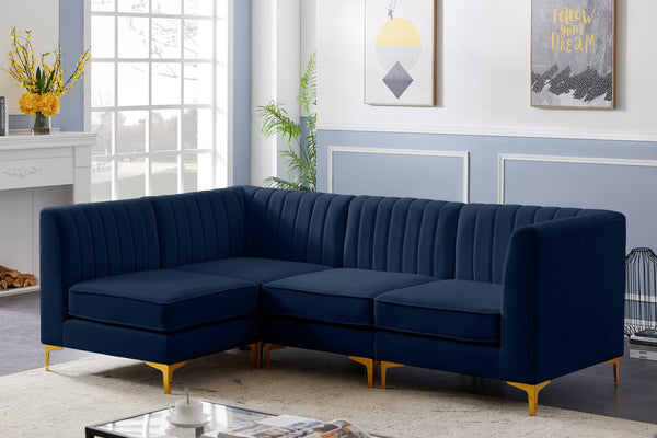 Meridian Furniture - Alina - 4 Pc. Sectional - 5th Avenue Furniture