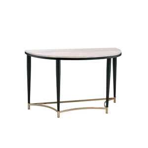 ACME - Ayser - Accent Table - White Washed & Black - 5th Avenue Furniture