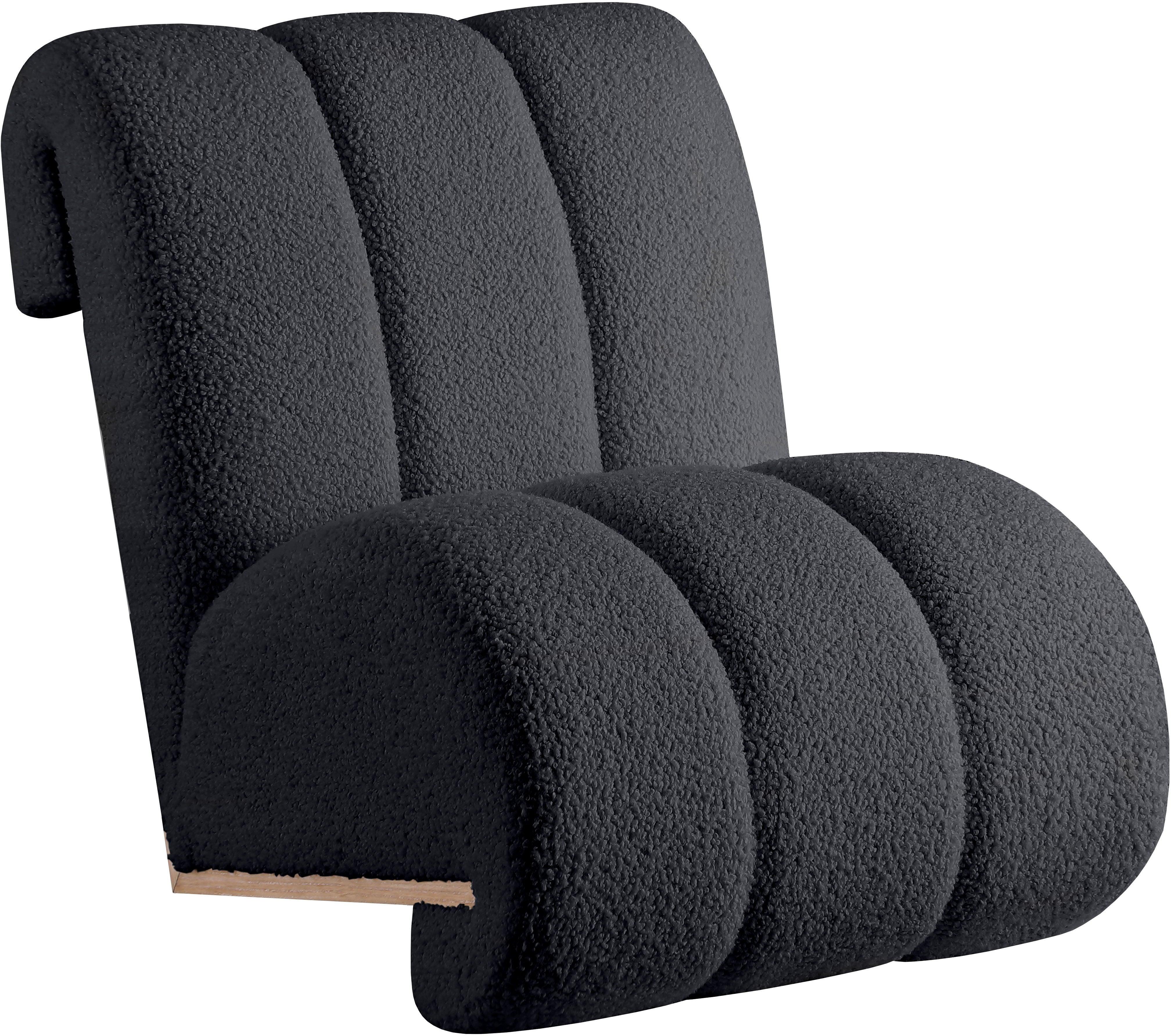 Meridian Furniture - Swoon - Accent Chair - Black - Fabric - 5th Avenue Furniture