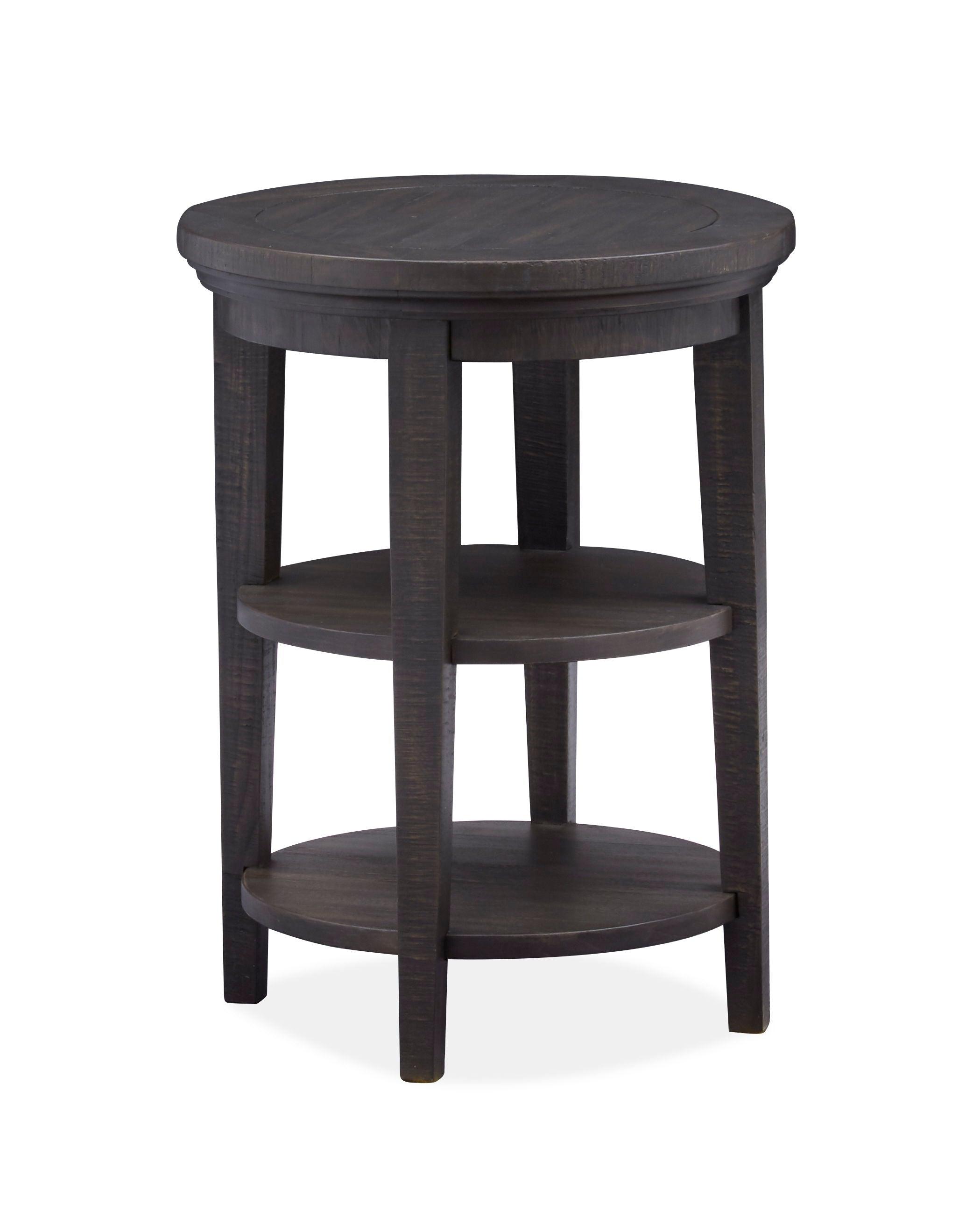 Magnussen Furniture - Westley Falls - Round Accent End Table - Graphite - 5th Avenue Furniture