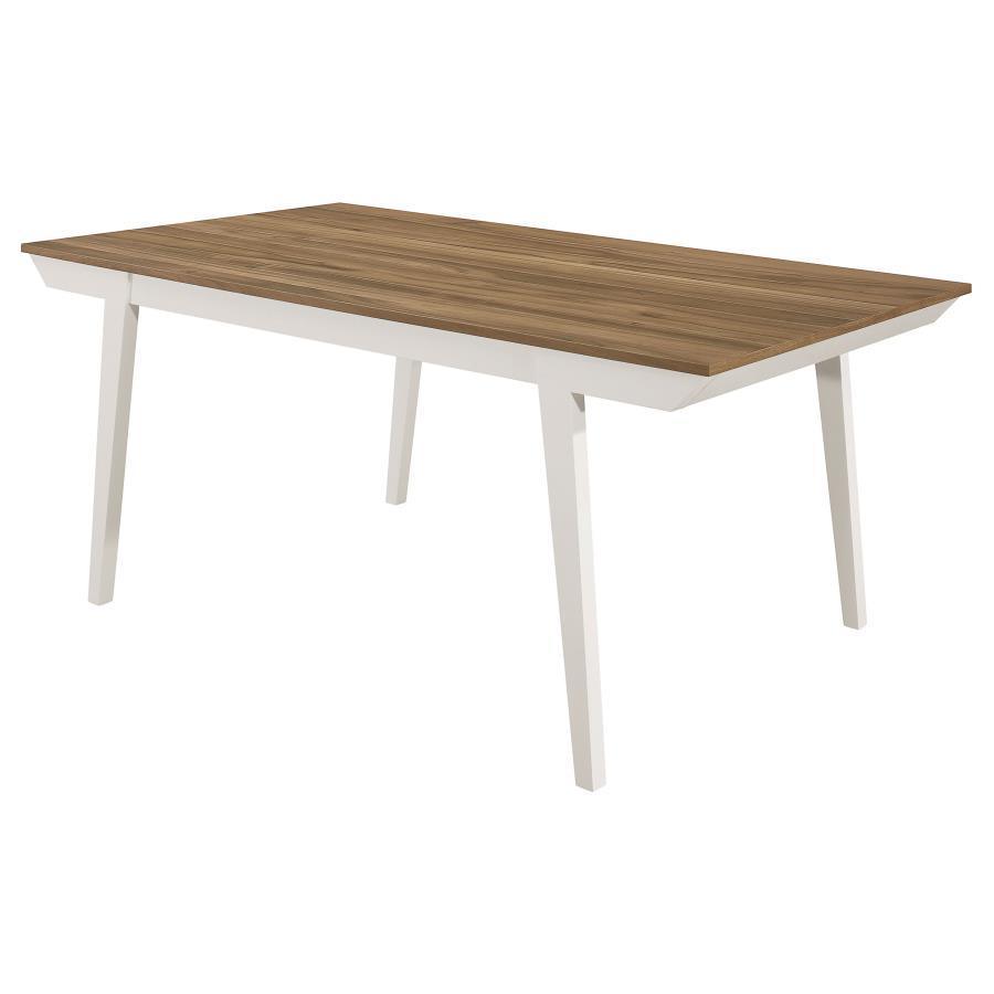 Coaster Fine Furniture - Nogales - Dining Table - Natural Acacia / White - 5th Avenue Furniture