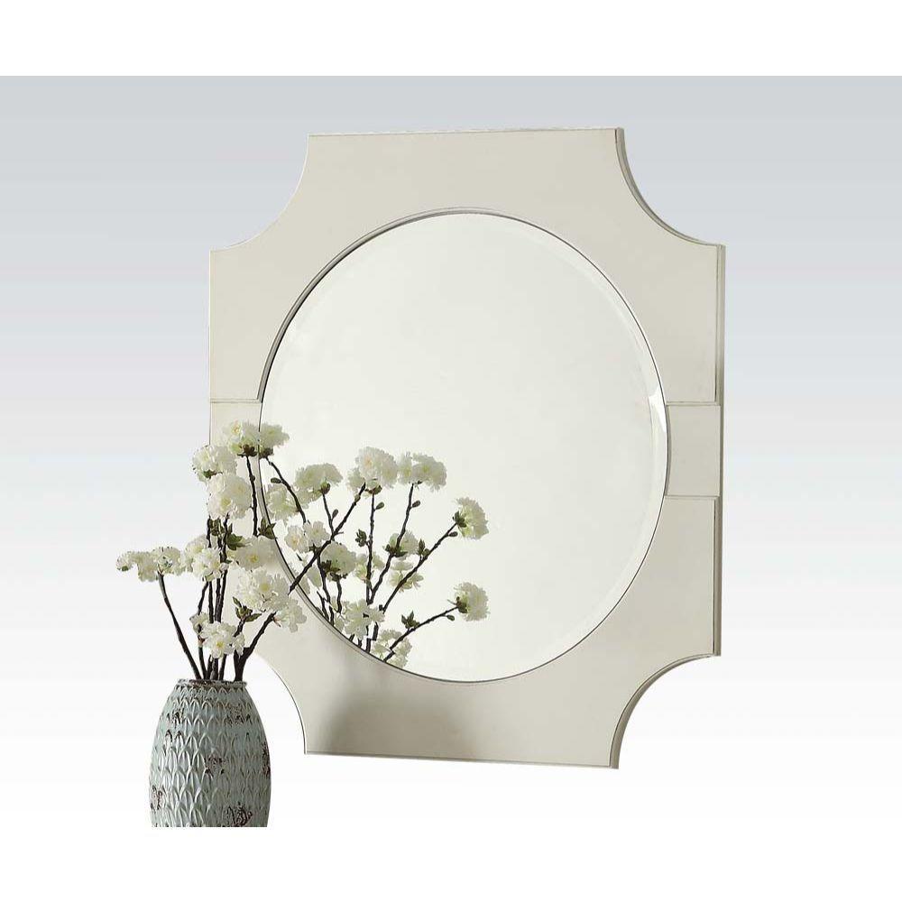 ACME - Florissa - Mirror - Antique White - 5th Avenue Furniture