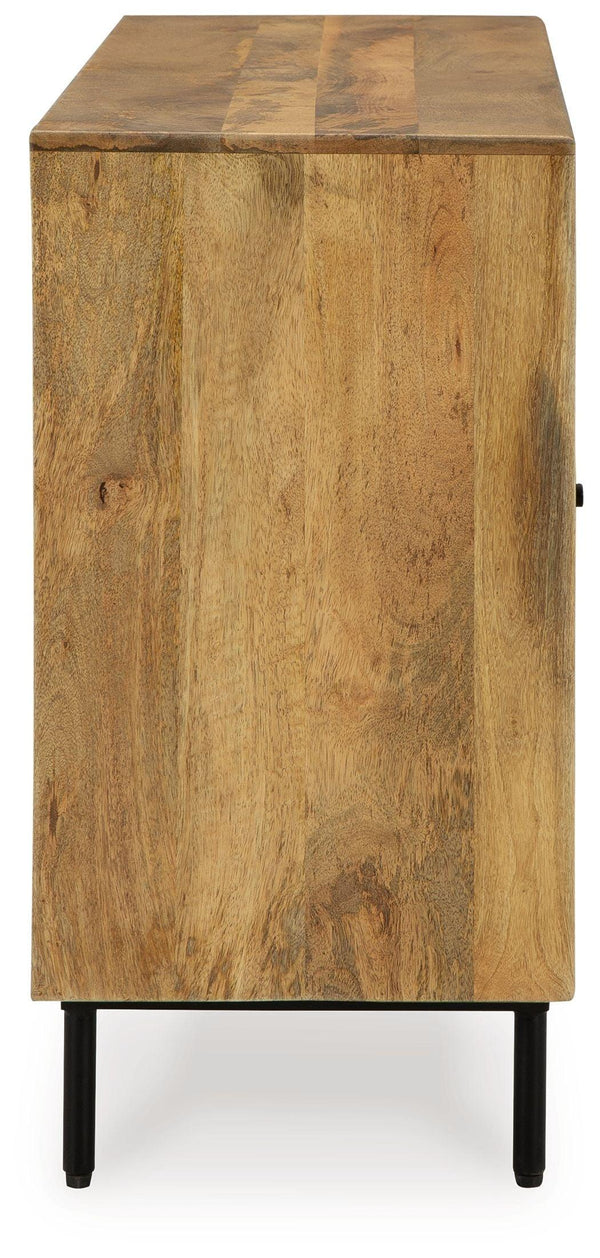 Signature Design by Ashley® - Cadewick - Natural - Accent Cabinet - 5th Avenue Furniture
