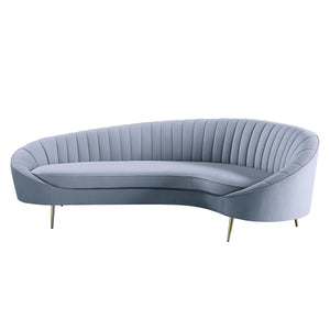 ACME - Ballard - Sofa - Light Gray Velvet - 5th Avenue Furniture