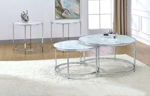 Steve Silver Furniture - Rayne - 3 Piece Table Set - White - 5th Avenue Furniture