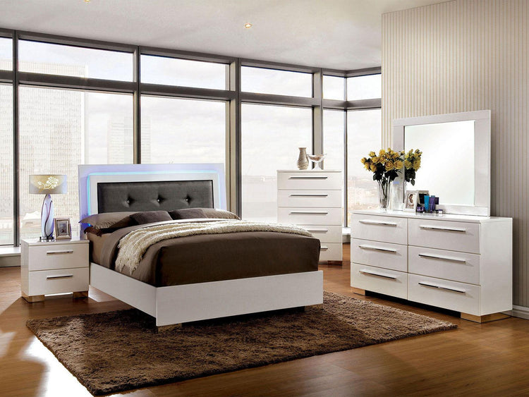 Furniture of America - Clementine - Dresser - Glossy White - 5th Avenue Furniture