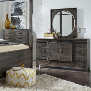 Magnussen B3804-24 Abington Sliding Door Dresser, Weathered Charcoal Magnussen B3804-24 Abington Sliding Door Dresser, Weathered Charcoal