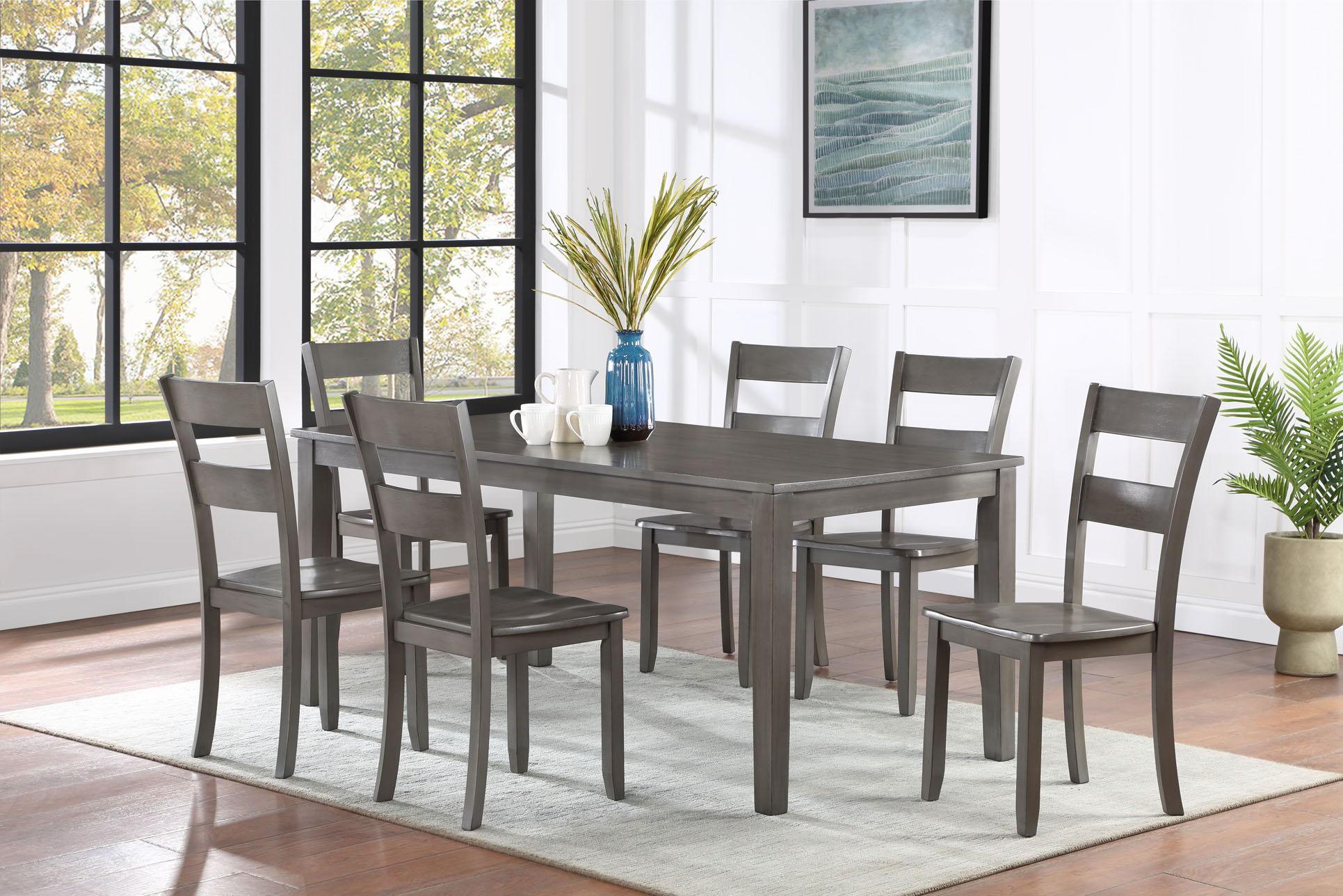 Crown Mark - Ryan - Dining Table - Gray - 5th Avenue Furniture