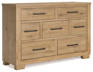 Signature Design by Ashley® - Galliden - Light Brown - Dresser - 5th Avenue Furniture