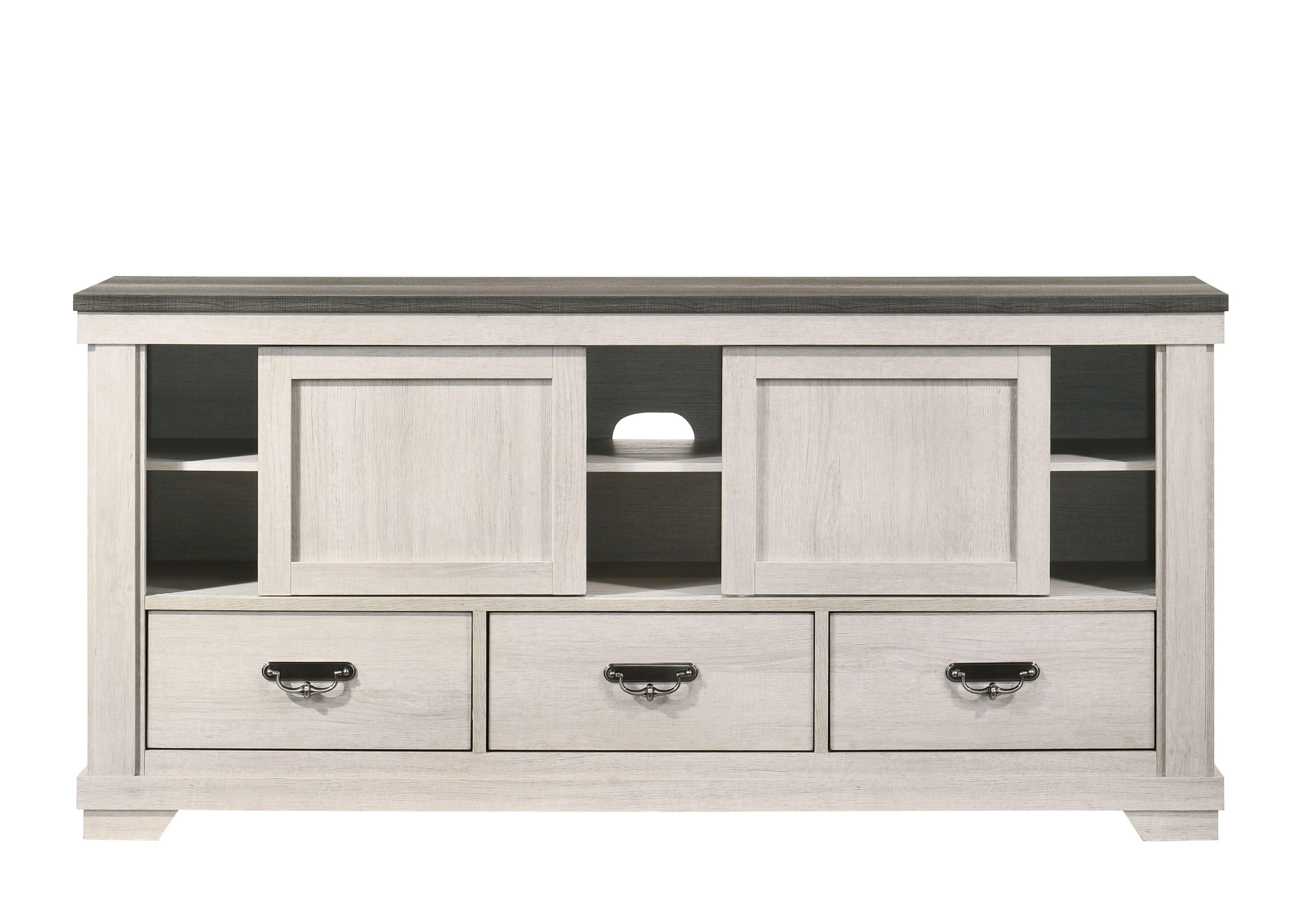 Crown Mark - Leighton - Tv Stand - White - 5th Avenue Furniture