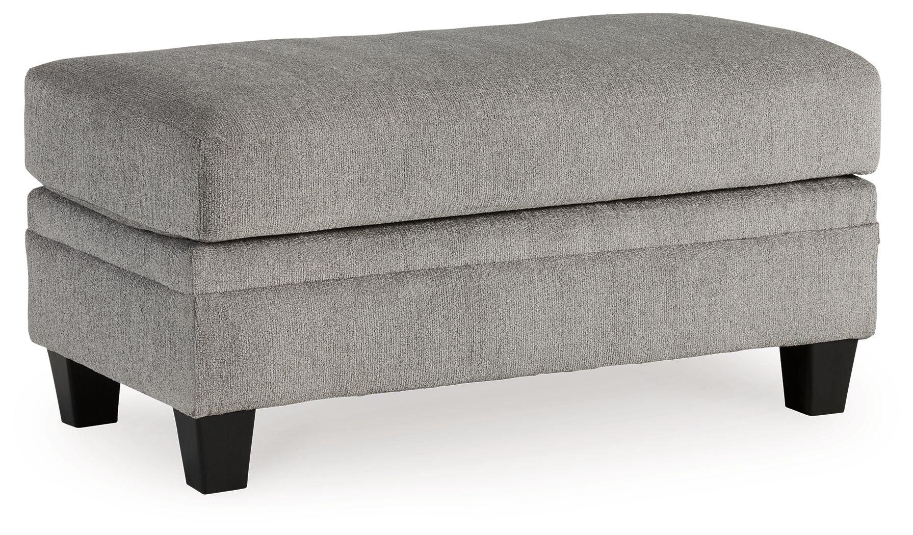 Benchcraft® - Davinca - Charcoal - Ottoman - 5th Avenue Furniture