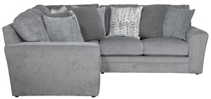 Jackson - Glacier - 2 Piece Sectional With 9 Included Accent Pillows - 5th Avenue Furniture