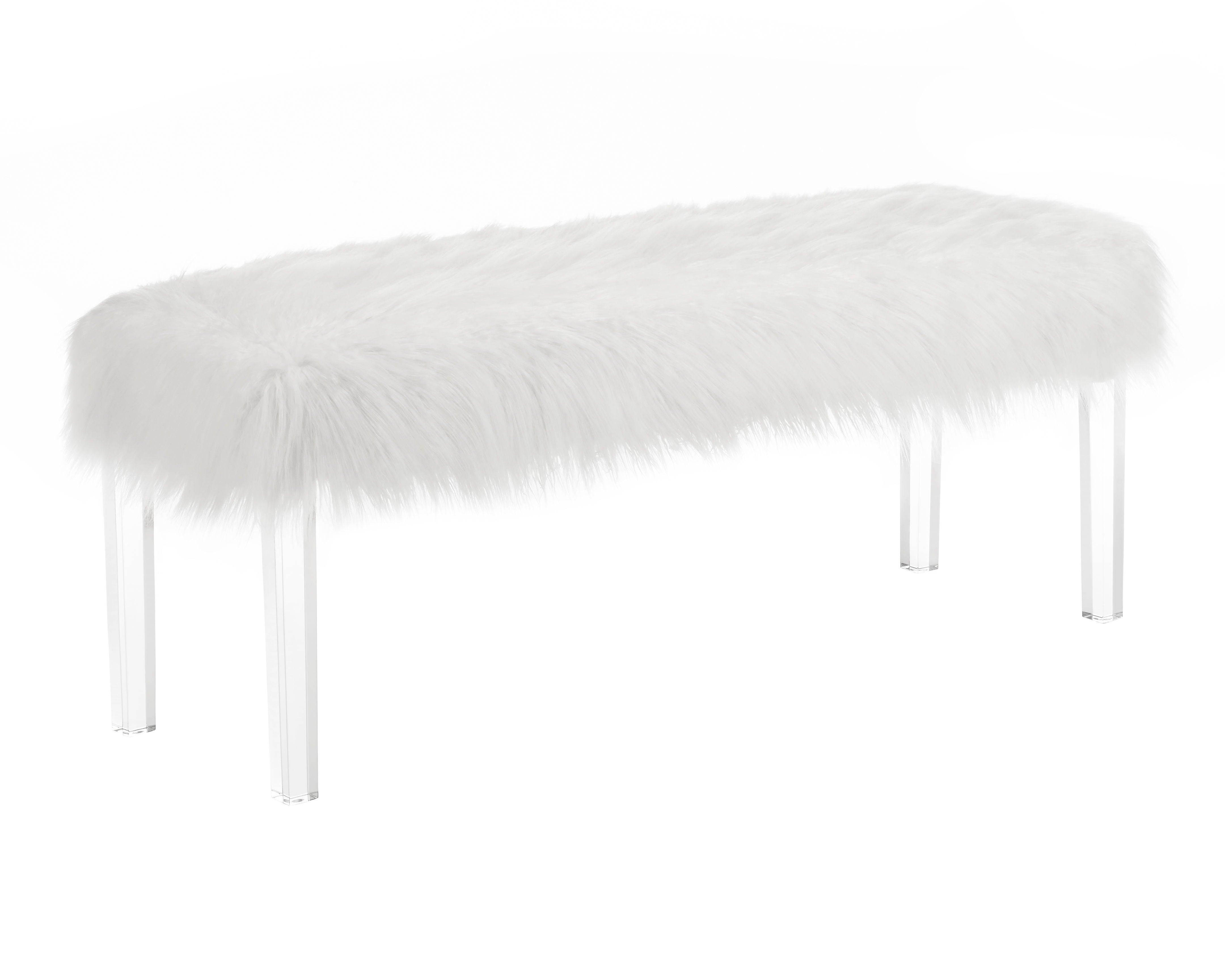 Crown Mark - Fatima - Bench - White - 5th Avenue Furniture