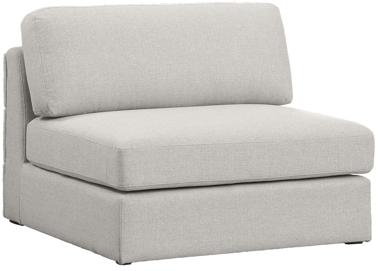 Meridian Furniture - Beckham - Armless Chair - Beige - 5th Avenue Furniture