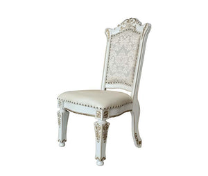 ACME - Vendom - Side Chair (Set of 2) - PU & Antique Pearl Finish - 5th Avenue Furniture