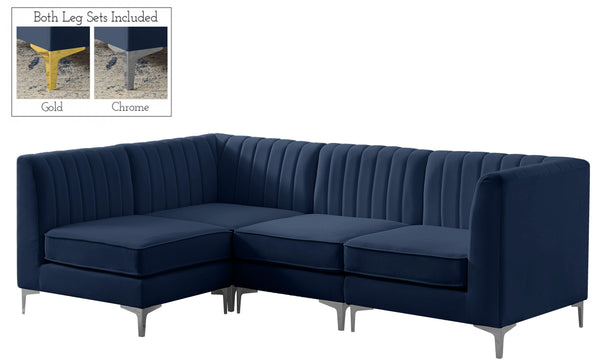 Meridian Furniture - Alina - 4 Pc. Sectional - 5th Avenue Furniture