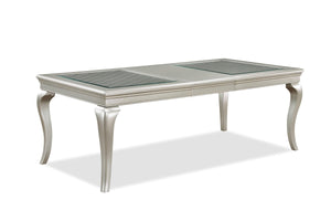 Crown Mark - Caldwell - Dining Table (18 Leaf) - Pearl Silver - 5th Avenue Furniture