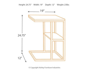 Ashley Furniture - Forestmin - Natural / Black - Accent Table - 5th Avenue Furniture