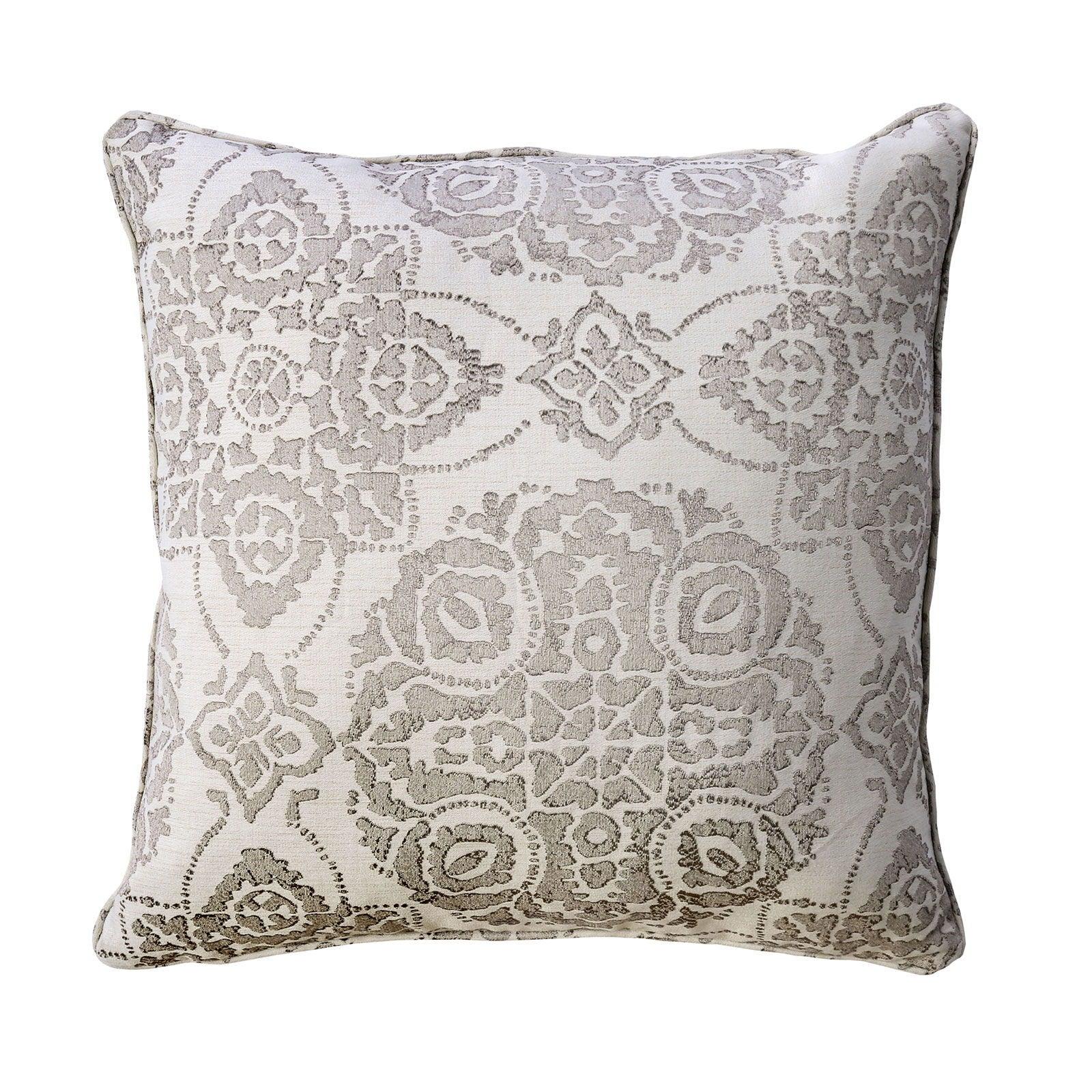 Furniture of America - Joy - Pillow (Set of 2) - Cream / Gray - 5th Avenue Furniture